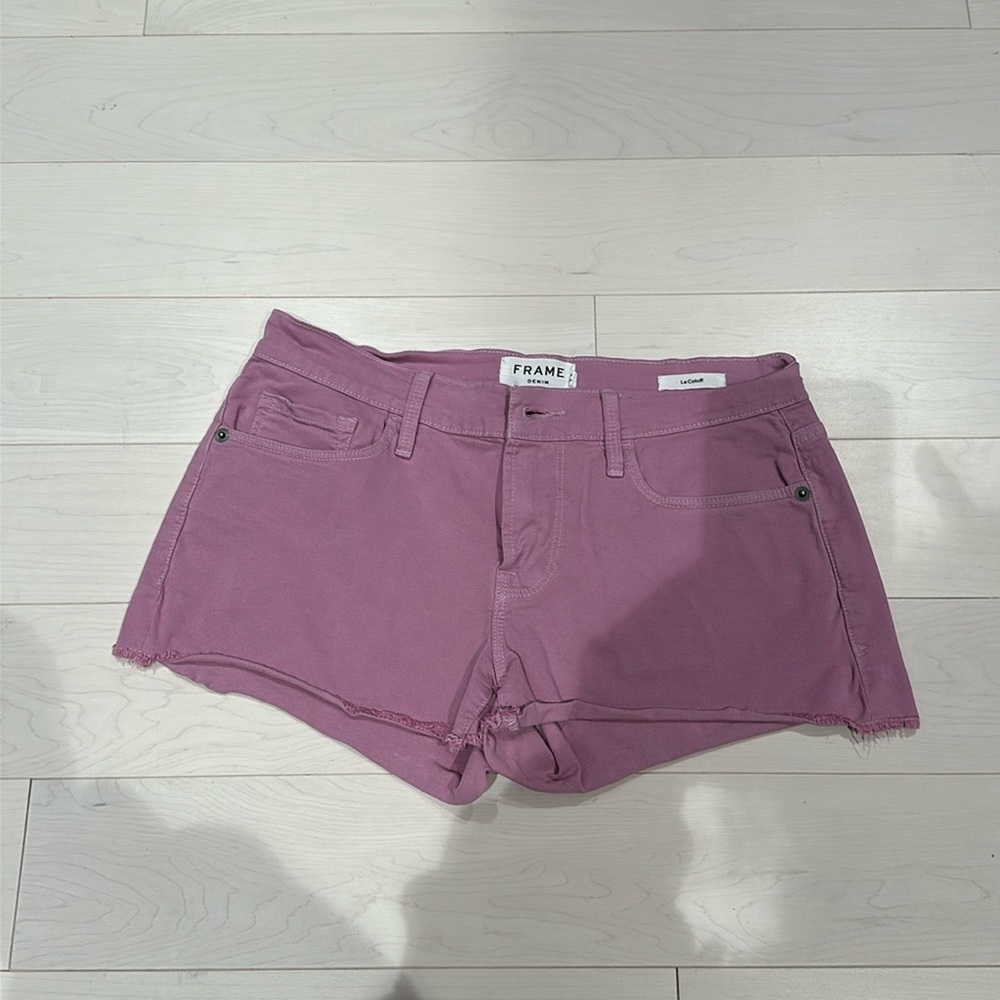 Frame purple Le Cutoff shorts - size 25